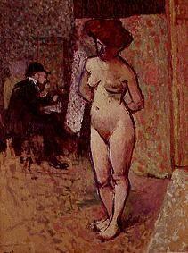 Matisse beim Malen im Atelier 1905