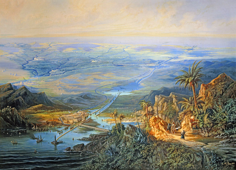 The Suez Canal von Albert Rieger