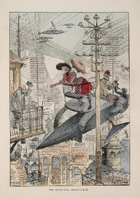 Illustration für "Le vingtième siècle: La vie électrique" 1893