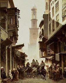 Strassen-Szene in Damaskus. 1861
