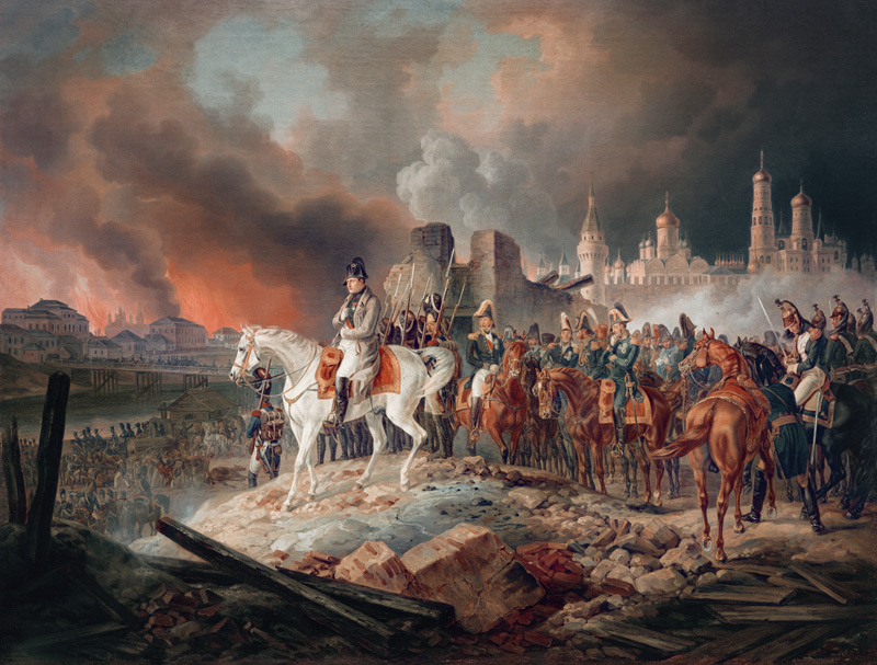 Napoleon Bonaparte in Moskau von Albrecht Adam