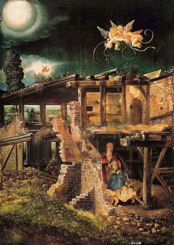 Die Heilige Nacht (Die Geburt Christi) von Albrecht Altdorfer