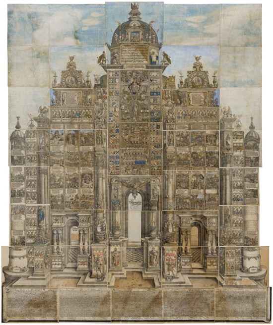 Die Ehrenpforte für Kaiser Maximilian I. von Albrecht Altdorfer