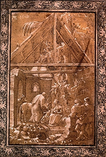 Die Geburt Christi. von Albrecht Altdorfer