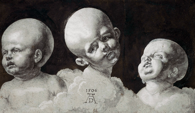 Three Heads of Children von Albrecht Dürer