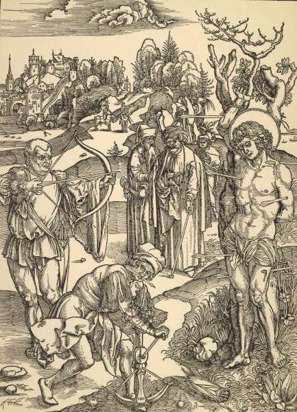 A.Dürer / Martyrdom of St. Sebastian von Albrecht Dürer