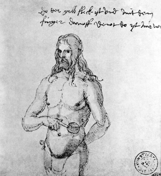 Albrecht Dürer/ Sick self-portrait von Albrecht Dürer