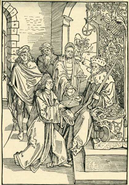 Celtis & Frederick the Wise of Saxony von Albrecht Dürer