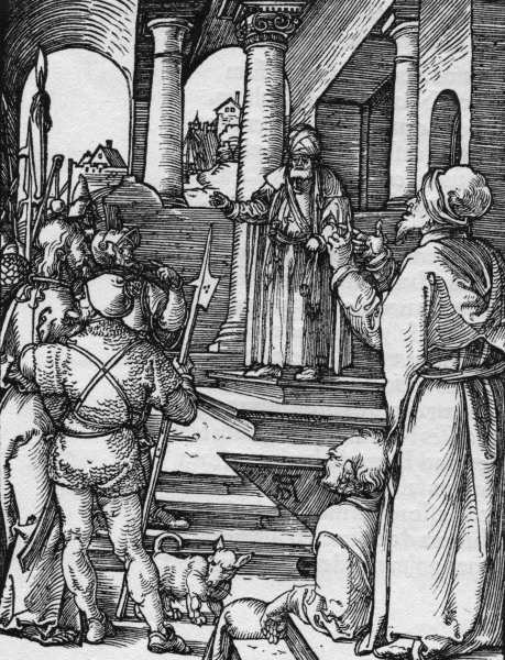 Christ before Pilate / Dürer / c.1509 von Albrecht Dürer