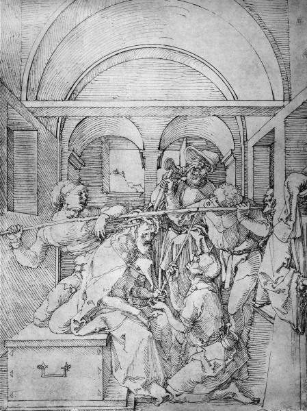 Crowning with Thorns / Dürer / 1504 von Albrecht Dürer