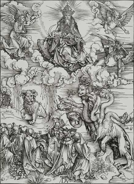 Das Tier mit den Lammshörnern von Albrecht Dürer
