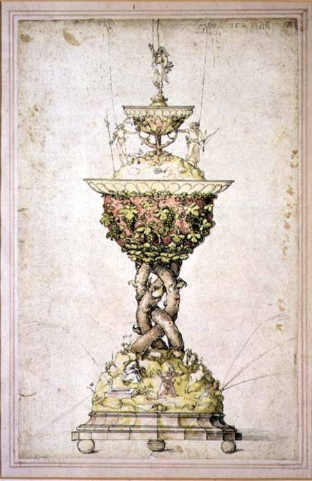 Design for a Table Fountain von Albrecht Dürer