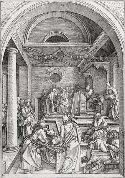 Der 12-jährige Jesus im Tempel von Albrecht Dürer