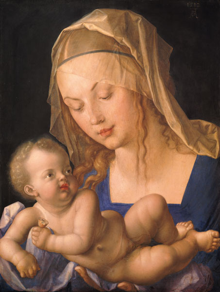 Die Madonna mit der Birnenschnitte von Albrecht Dürer