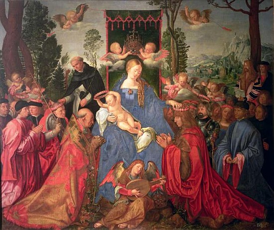 Garland of Roses Altarpiece von Albrecht Dürer