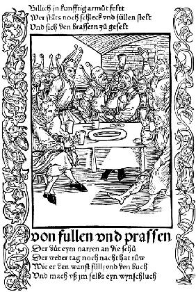 Illustration für das Buch "Das Narrenschiff" von Sebastian Brant 1494