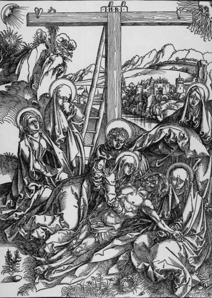 Large Lamentation of Christ / Dürer von Albrecht Dürer