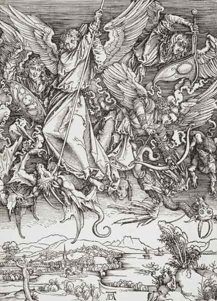 Duerer / St. Michael and the Dragon von Albrecht Dürer
