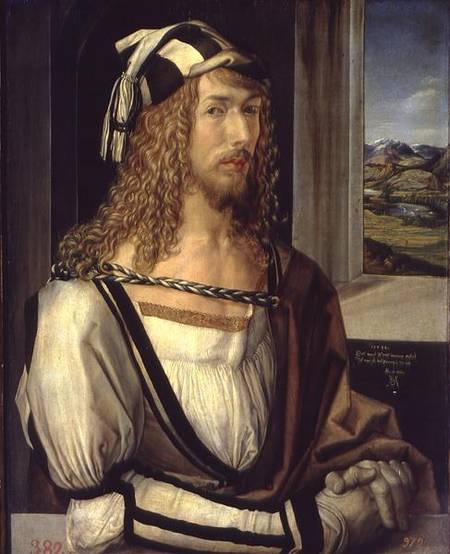 Self Portrait with Gloves von Albrecht Dürer