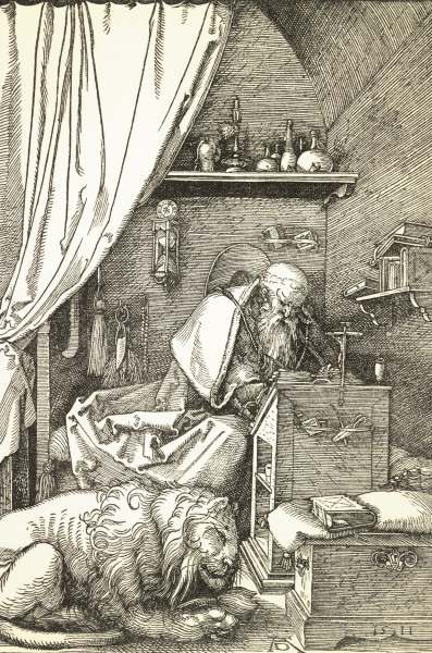 St Hieronymus in the Cell / Dürer / 1511 von Albrecht Dürer