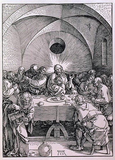 The Last Supper from the ''Great Passion'' series, pub. 1511 von Albrecht Dürer