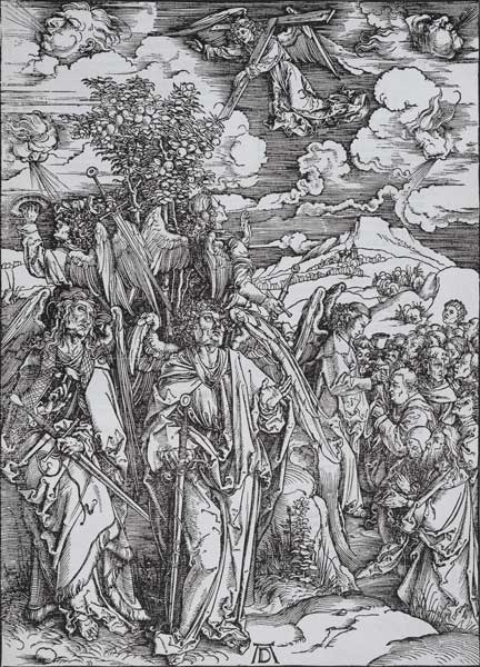 Vier Engel, die Winde aufhaltend von Albrecht Dürer