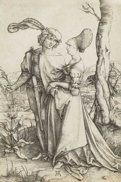 Das Liebespaar und der Tod (Der Spaziergang) von Albrecht Dürer