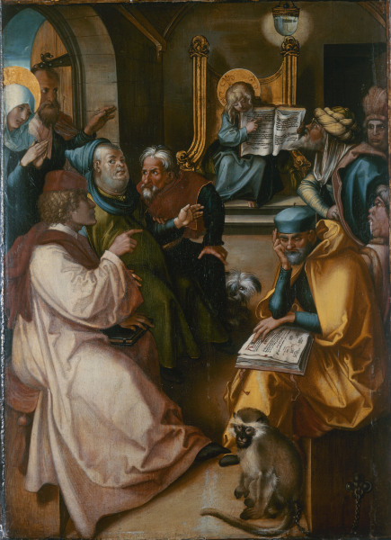 Zwölfjähr.Jesus im Temp von Albrecht Dürer
