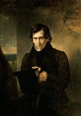 Portrait of the Russian author Nestor Kukolnik (1809-1868) 1836