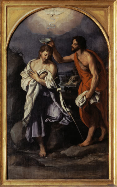Die Taufe Christi von Alessandro Allori