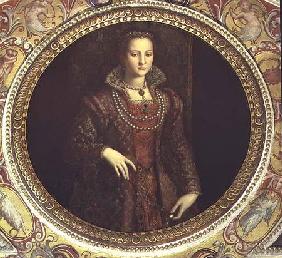Portrait of Eleonora di Toledo, wife of Cosimo I de' Medici (1519-74) from the Studiolo di Francesco 1572