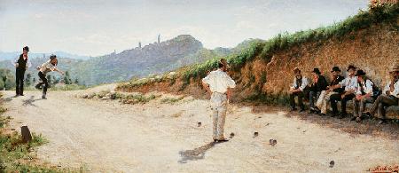 The Game of Bocce 1885