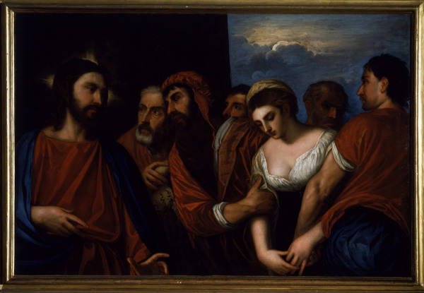 A.Varotari, Christus u.Ehebrecherin von Alessandro Varotari