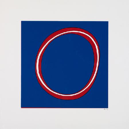 Red Circle on Blue 2012