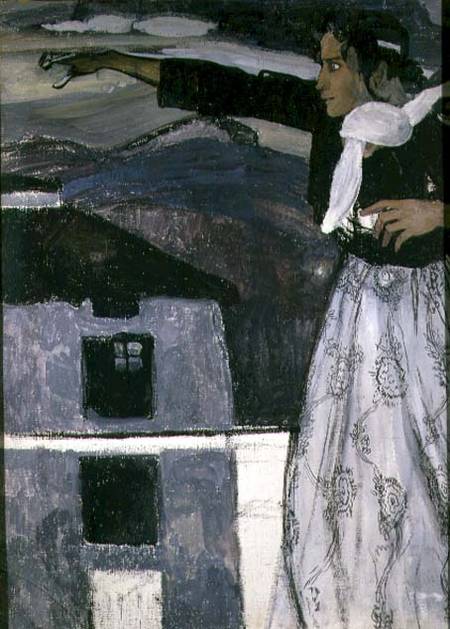 Woman in Grey von Alexander Jakowlevitsch Golowin