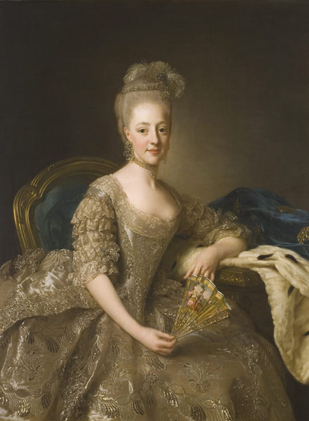 Porträt von Prinzessin Hedwig Elisabeth Charlotta von Schleswig-Holstein-Gottorf (1759-1818) von Alexander Roslin