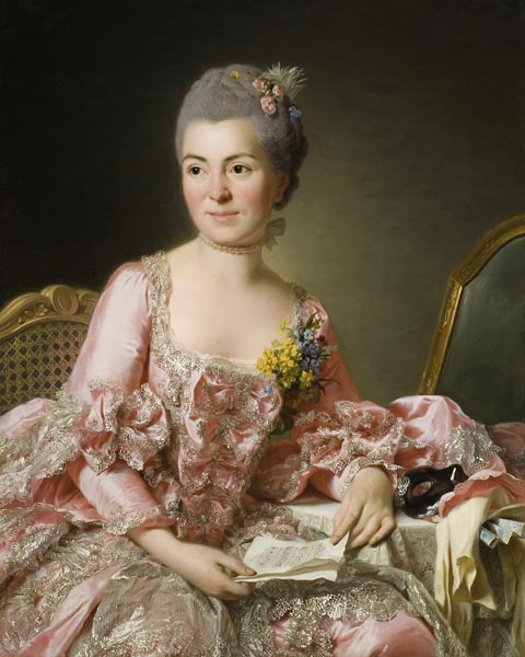 Porträt von Marie-Suzanne Giroust, Madame Roslin (1734-1772) von Alexander Roslin
