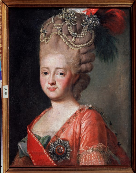 Porträt der Zarin Maria Feodorowna von Russland (Sophia Dorothea Prinzessin von Württemberg) (1759-1 von Alexander Roslin