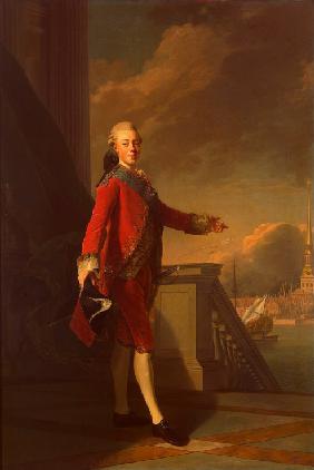 Porträt des Großfürsten Pawel Petrowitsch (1754-1801) 1777