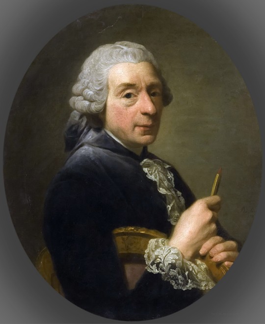 Porträt von François Boucher (1703-1770) von Alexander Roslin