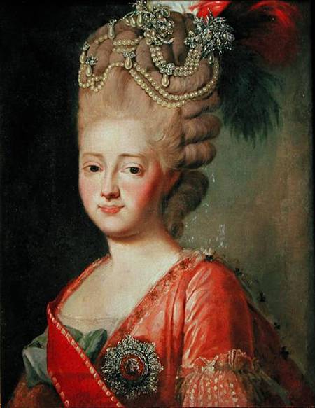 Portrait of Empress Maria Fyodorina (1759-1828) von Alexander Roslin