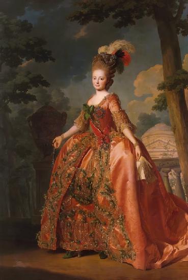 Porträt der Zarin Maria Feodorowna von Russland (Sophia Dorothea Prinzessin von Württemberg) 1777