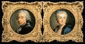 Portraits of Francois Boucher (1703-70) and his Wife Marie-Jeanne Buseau