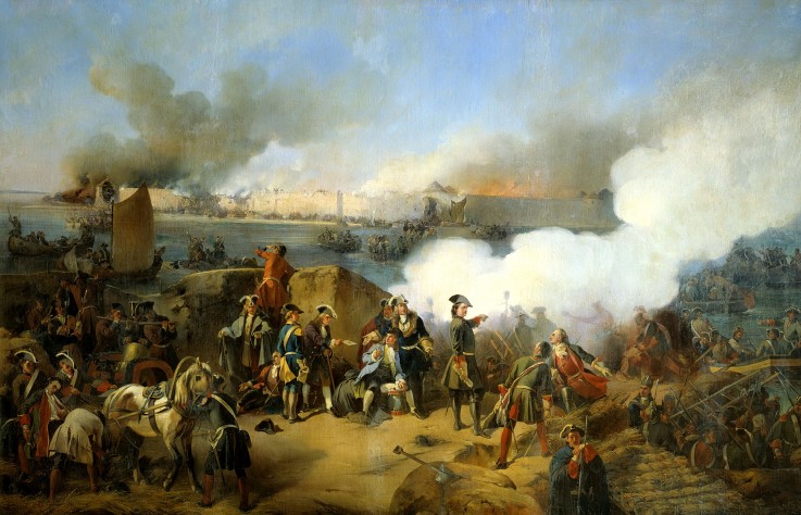 Russische Eroberung der schwedischen Festung Nöteborg am 11. Oktober 1702 von Alexander von Kotzebue