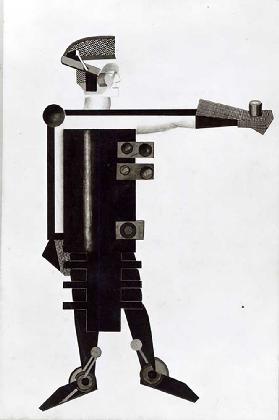 Mann - Kostümdesign für den Film Aelita, 1924 1924