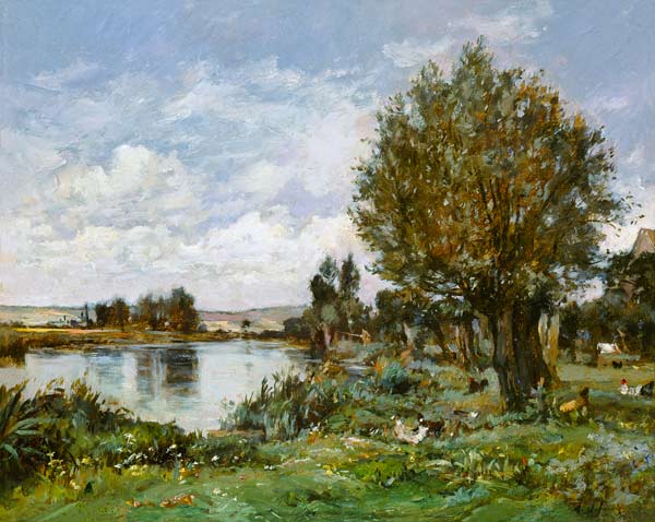 Rural river scene von Alexandre Defaux