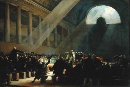Mirabeau Answering Dreux-Breze, at a National Assembly Meeting, 23rd June 1789 von Alexandre Evariste Fragonard