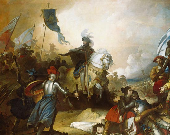 The Battle of Marignan, 14th September 1515 - Ausschnitt von Alexandre Evariste Fragonard