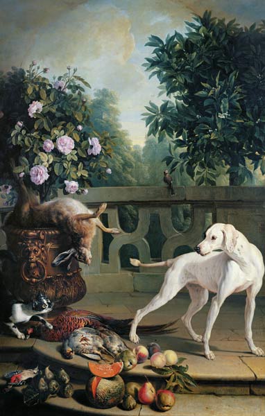Animals, flowers and fruits von Alexandre-François Desportes
