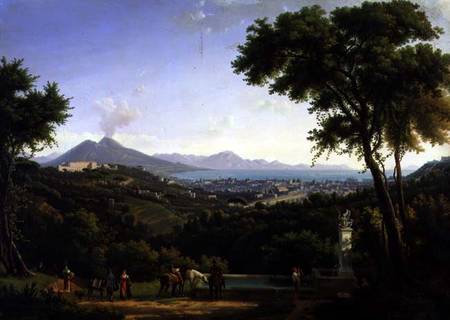 View of Naples from Capodimonte von Alexandre Hyacinthe Dunouy